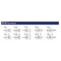 Réfraction rapide de la taille de l&#39;alésage ESP Cylindres pneumatiques de la série PB